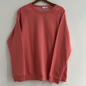 Onia Pink Long Sleeved Scoop Neckline Sweatshirt